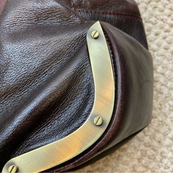 RARE Charles David Brand Genuine Ombré Leather Tote Bag Large - Picture 14 of 16